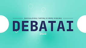 Stebėkite kandidatų į Ukmergės rajono merus debatus