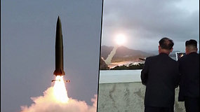 Šiaurės Korėja nepaiso JT taisyklių – paleido dvi balistines raketas