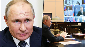 V. Putinas per vyriausybės posėdį rėžė tiesmuką pasisakymą: išmušime dantis visiems
