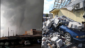 Čekijoje paskelbta nepaprastoji padėtis – šalį nusiaubė tornadas