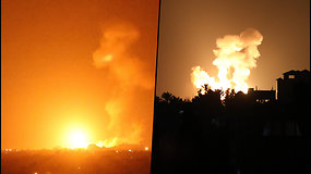 Izraelis surengė antskrydžių Gazos Ruože – išprovokavo ataka padegamaisiais balionais
