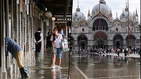 Venecijoje iškrito rekordinis kritulių skaičius – gyventojams teko išsitraukti botus