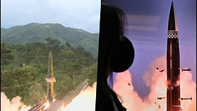 Pranešama, kad Šiaurės Korėja paleido balistinę raketą – sukėlė susirūpinimą pasaulyje