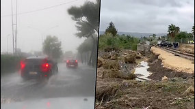 Pietų Italijoje siautėja uraganas – paskelbtas pavojaus signalas