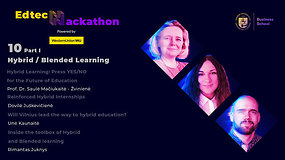 EdTech Hackathon 2021: Session 1 – Hybrid & Blended Learning
