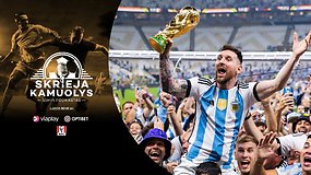 „Skrieja kamuolys“: Argentina. Messi. Muchachos