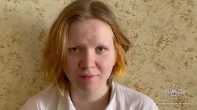 Rusijos VRM publikavo sulaikytos Darjos Trepovos, kurią įtaria dėl sprogimo J.Prigožino kavinėje, apklausos video