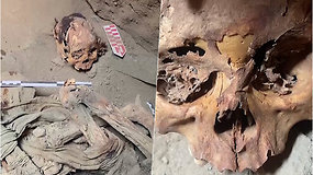 Peru archeologai aptiko apie 1000 metų senumo mumiją – manoma, kad tai paauglio kūnas
