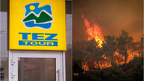 „Tez Tour“ dėl gaisrų Graikijoje teko evakuoti dalį lietuvių: situacija buvo chaotiška