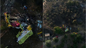 Gaisrą Graikijos saloje gesinęs lėktuvas dužo: žuvo du jauni pilotai