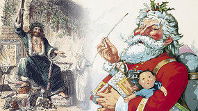 Skirtingi Kalėdų Senelio įvaizdžiai ir personažai: nuo raganų ir vaikus grobiančio demono, iki dovanas nešančio rąsto