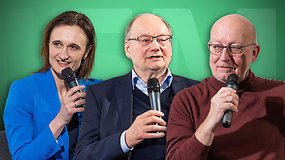 Negirdėti politikos užkulisiai: intriguojantis V.Čmilytės-Nielsen, Č.Juršėno ir A.Valinsko pokalbis