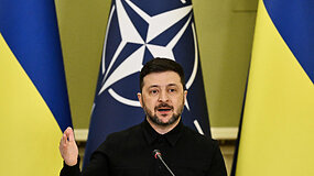 Volodymyras Zelenskis po derybų: &bdquo;Negalime pasakyti, kad rezultatas yra pakankamas&ldquo;