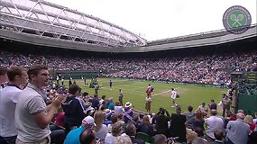 Andy Murray nugalėjo Vaseką Pospi&scaron;ilą ir pateko į Vimbldono pusfinalį