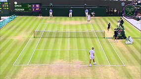 Rekordinio a&scaron;tuntojo Vimbldono titulo siekiantis Rogeris Federeris pateko į pusfinalį