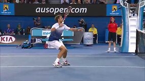 Gražus Novako Džokovičiaus ta&scaron;kas Australian Open pusfinalyje