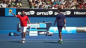 Legendų nuotaikingas dvejetų mačas Australian Open