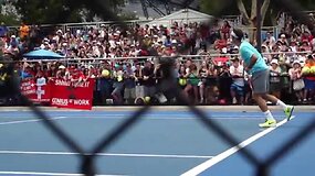 Rogerio Federerio treniruočių diena 