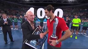 Rogeris Federeris i&scaron;kovojo 1000-ąją karjeros pergalę ir tapo Brisbeno čempionu