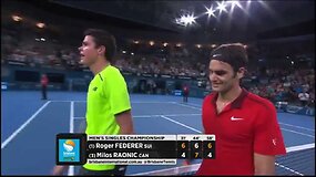 Rogeris Federeris i&scaron;kovojo 1000-ąją karjeros pergalę ir tapo Brisbano čempionu