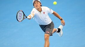 Kei Nishikoris nugalėjo Bernardą Tomičių