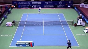 Stanislasas Wawrinka nugalėjo jaunąjį Borną Coričių ir pateko į ketvirtfinalį Čenajuje