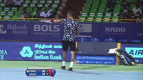 "Aircel Chennai Open" pirmame rate Borna Coričius nugalėjo Robiną Haase'ą