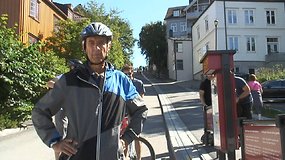 Trondheime, Norvegijoje, įrengtas pirmasis pasaulyje dviračių keltuvas