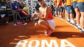 Gražiausi WTA turnyro Romoje momentai