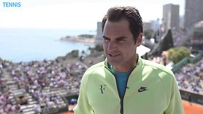 Rogerio Federerio interviu prieš turnyrą Monte Karle