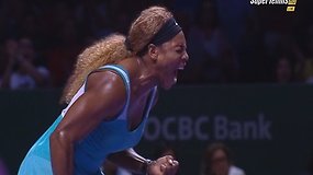 Serena Williams dramatiškame pusfinalyje nugalėjo Carolinę Wozniacki