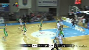 BEKO-LKL dienos momentas: Artūro Valeikos blokas Tomui Urbonui ir &bdquo;Lietuvos ryto&ldquo; greita ataka