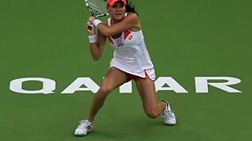 Viktorija Azarenka Kataro turnyrą pradėjo užtikrinta pergale