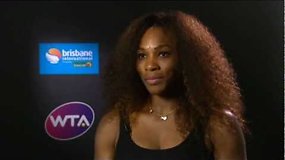 Serena Williams apie laimėtą Brisbeno turnyrą