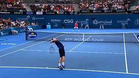 Brisbane International: Davidas Goffinas (Belgija) &ndash; (W) Matthew Ebdenas (Australija) 6:2, 6:2;