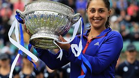 Tamira Paszek po dramati&scaron;kos kovos finale nugalėjo Angelique Kerber