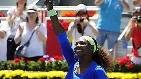 Serena Williams sutriuškino Viktoriją Azarenką ir tapo Madrido čempione