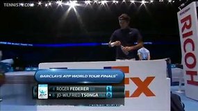Rogeris Federeris ATP finalinį turnyrą pradėjo pergale prieš Jo-Wilfriedą Tsongą 