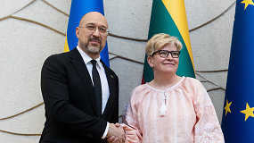 Lietuvoje vieši Ukrainos premjeras Denysas Šmyhalis