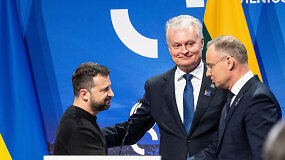 Vilniuje vie&scaron;intis V.Zelenskis: Ukrainai reikia pakvietimo į NATO