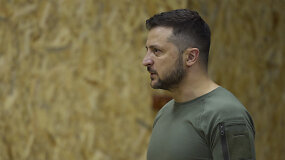 V.Zelenskis apie grūdų eksportą i&scaron; Ukrainos: dar per anksti daryti kokias nors i&scaron;vadas