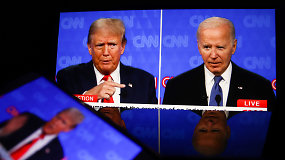 Trumpai ir aiškiai: ryškiausios akimirkos J.Bideno ir D.Trumpo prezidentiniuose debatuose