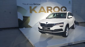 Pirmas žvilgsnis į naują „Škoda“ visureigį „Karoq“
