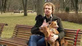 Žvaigždės augintinis: Robertas Kalinkinas ir keturi jo šunys