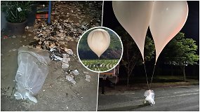 Šiukšlės – naujas Šiaurės Korėjos ginklas prieš Pietus: paleista net 260 „užminuotų“ balionų