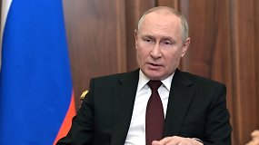Rusijos prezidentas V.Putinas savo kalboje viešai pavadino Vakarus „melo imperija“