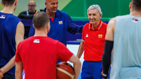 Serbų treneris S.Pešičius prieš rungtynes su Lietuva: „Bus sunkios rungtynės su komanda, kuri laimėjo viską“