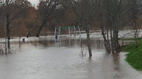 Potvynio vanduo Priekulėje