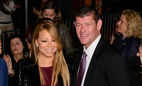 Mariah Carey ir milijonierius Jamesas Packeris komedijos &bdquo;Naujokas&ldquo; premjeroje