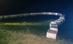 Sulaikyta 39 tūkst. eurų vertės kontrabanda plukdyta Vi&scaron;tyčio ežeru
